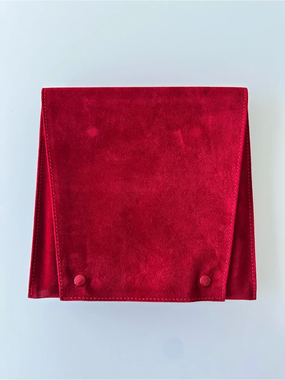 Cartier Red Velvet Pouch with Necklace Holder